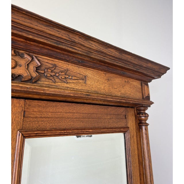 French Wardrobe in Oak For Sale - Image 5 of 18