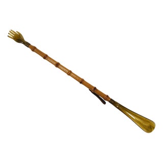 Long Faux Bamboo Shoehorn, 1960s For Sale