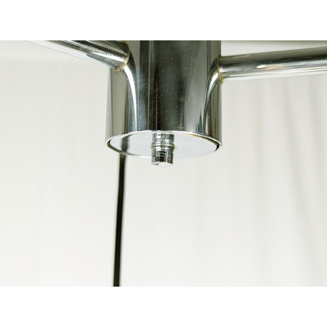 Vintage Three-Lights Pendant in Smoked Glass and Chrome Plated Metal by F. Poli for Seguso, 1960s For Sale - Image 11 of 12