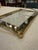 Italian Italian Brass and Glass Rectangular Tray With Curved Handles, 1970s For Sale - Image 3 of 7