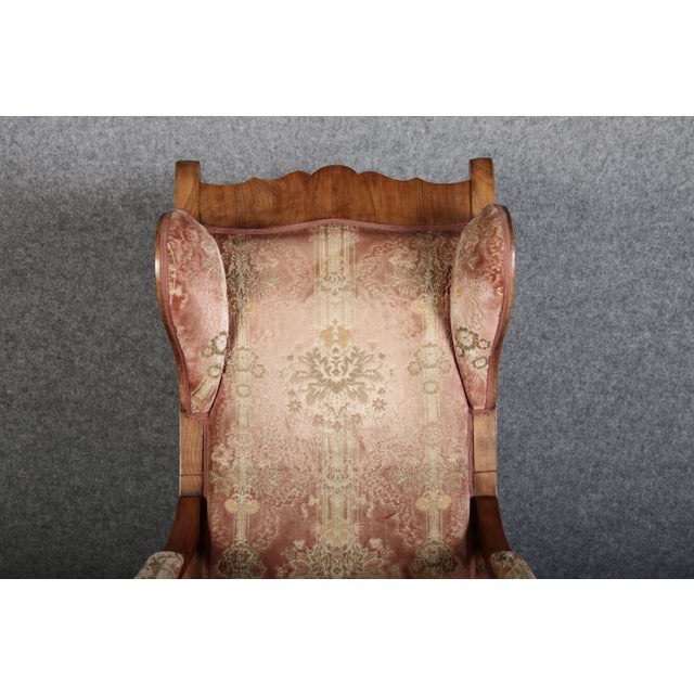 Antique Biedermeier Armchair in Walnut, 19th Century For Sale - Image 16 of 18