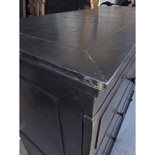 2000 - 2009 Zinc Clad Dresser From Restoration Hardware For Sale - Image 5 of 14