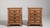 Pair of Oak Chests of Drawers with Brass Hardware, Antique, France, Early 20th Century For Sale - Image 14 of 16
