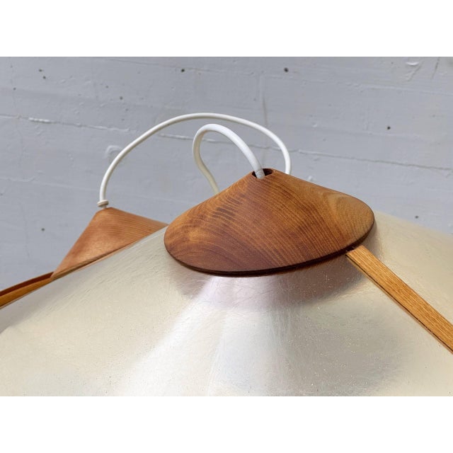 Fiberglass and Wood Ceiling Light by Giovanni Offredi for MC Selvini, Italy, 1970s For Sale - Image 9 of 18