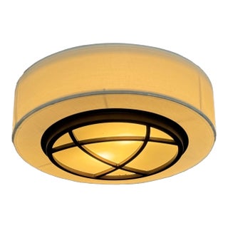 Orbit Drum Flush Mount Ceiling Light For Sale