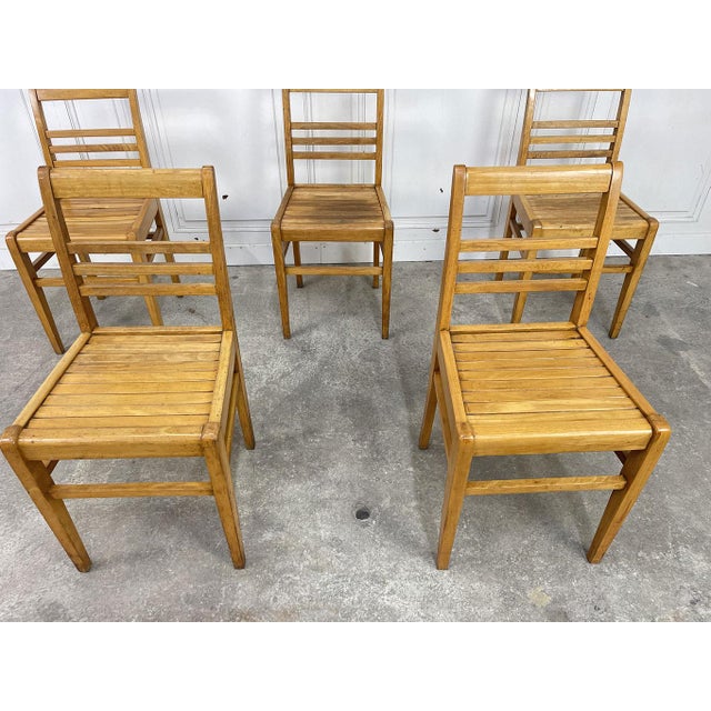 Chairs by René Gabriel, 1950s, Set of 6 For Sale - Image 4 of 10