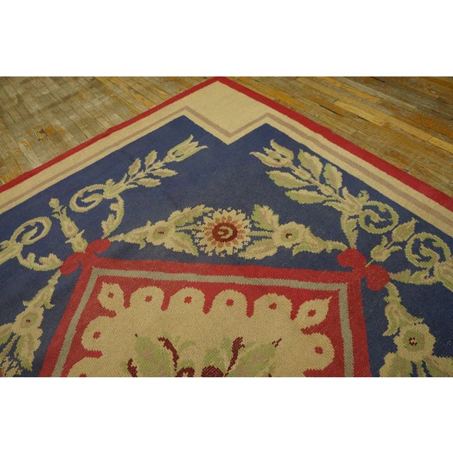 1930s French Art Deco Carpet ( 8'5" x 10'5" - 257 x 318 ) For Sale - Image 9 of 11