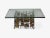 Mid-Century Modern Silas Seandel Style, Brutalist Modern, Metal, Glass, Coffee Table, Usa, 1970s For Sale - Image 3 of 6