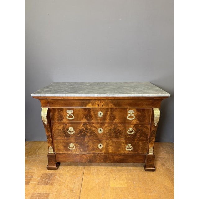 Restoration Walnut Chest of Drawers For Sale - Image 11 of 11