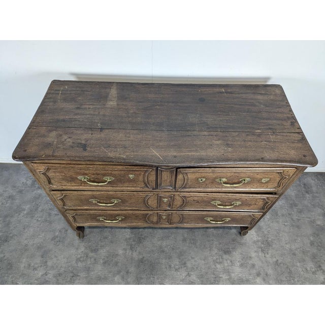 Antique Provincial Oak Chest of Drawers, 1700s For Sale - Image 4 of 16