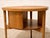 Vintage Brown Saltman Mid-Century Modern Round Walnut Side Table With Geometric Top For Sale - Image 9 of 12