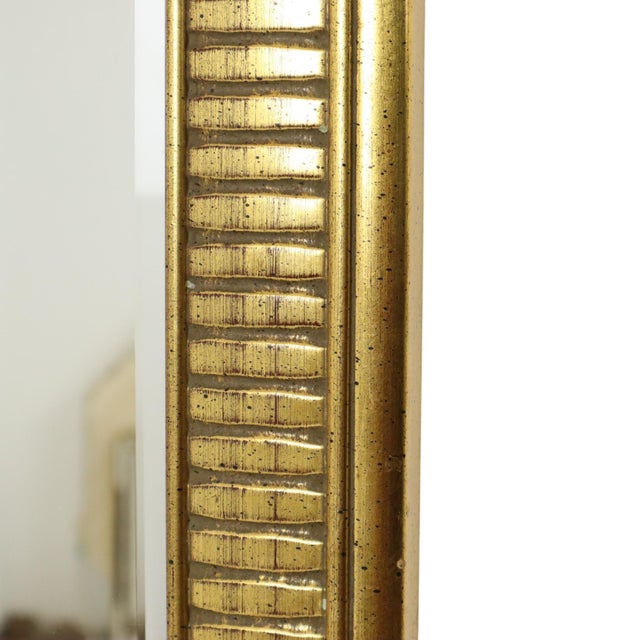 Gold Hollywood Regency Bevelled Gold Mirror from Deknudt, 1970s For Sale - Image 8 of 18