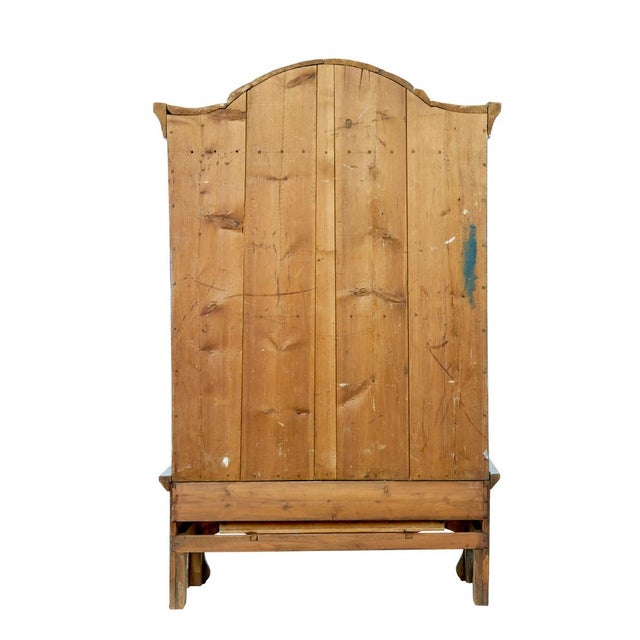 Mid 19th Century 19th Century Swedish Painted Cupboard on Stand, 1860s For Sale - Image 5 of 8