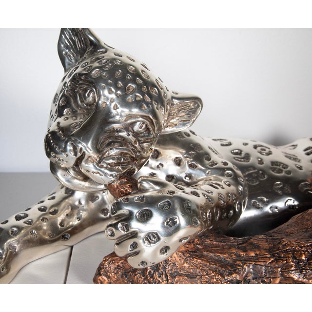 D’Argenta – Jolly - Silver-Plated Leopard Sculpture – No. 272/500 - 24" L About the Designer / Maker D’Argenta is a...