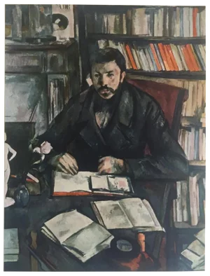 Paul Cezanne Vintage 1952 Authentic Lithograph Print " Portrait of Gustave Geffroy " 1895