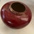 Oxblood Red Vintage Chinese Flambe Glazed Ginger Jar Oxblood Sang De Boeuf Stoneware Squat Vase For Sale - Image 8 of 11