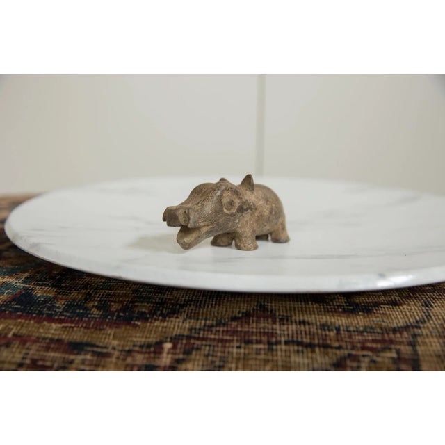 :: Vintage handmade African bronze hippo. Circa mid 20th century and possibly older, this piece has such incredible...