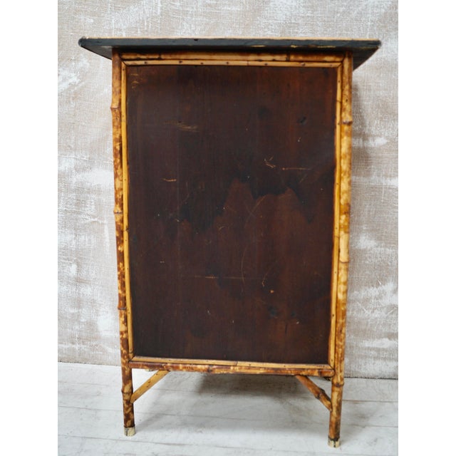 Victorian Glazed Bamboo Cabinet by W.F Needhams, 1890s For Sale - Image 3 of 14