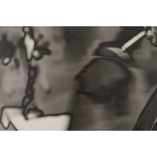 1980s Michael Spano - Man With Cigar, 1986 Signed Solarized Gelatin Silver 2/25 For Sale - Image 5 of 8