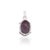 Gemstone Mid Century Modern Inspired 12.53 Ct Natural Oval Star Ruby Solitaire Pendant in 925 Silver For Sale - Image 7 of 12