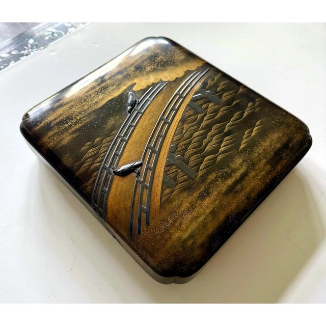 Black Early 19th Century Japanese Lacquer Maki-e Suzuribako by Koma Kyūhaku Edo Period For Sale - Image 8 of 12