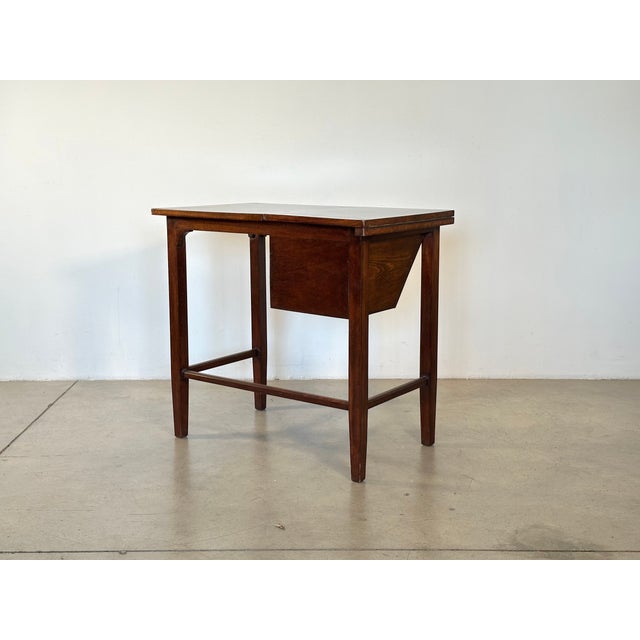 Vintage Wooden Writing Table, 1950s For Sale - Image 16 of 18