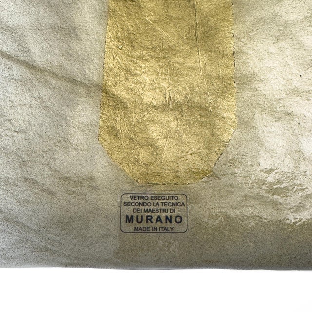 Metal Mid-Century Modern Murano Glass Gold Yellow Big Leafs Sconces, 2000, Set of 2 For Sale - Image 7 of 9