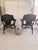Boho Chic Pair Black Butterfly Wicker Chairs For Sale - Image 3 of 10