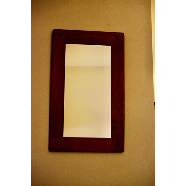 Pierre Chapo mirror from the 1970s in very good condition, made of solid elm, of a good size I have official proof of...