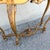 French Vintage French Style Marble Top Wooden Console Table For Sale - Image 3 of 11