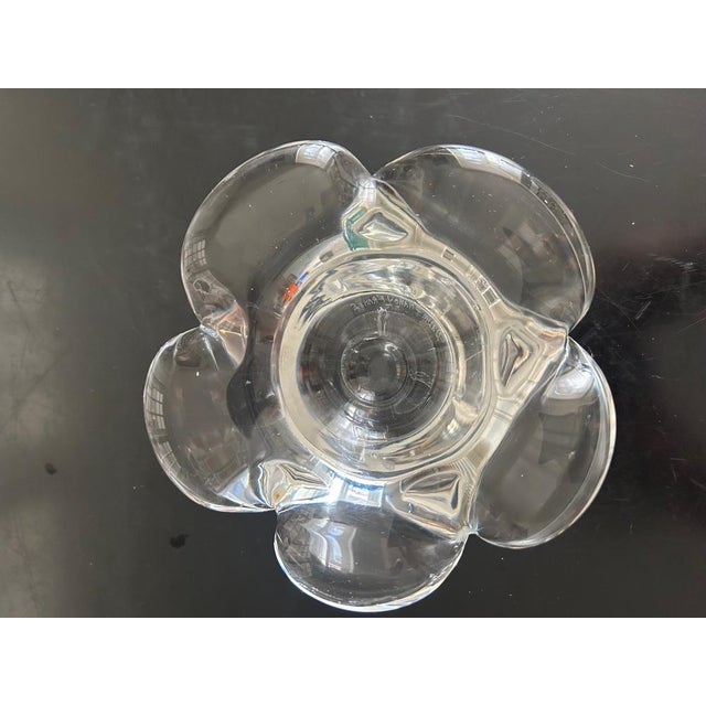 Crystal Candleholder by Jean Daum for Daum, 1970s For Sale - Image 4 of 9