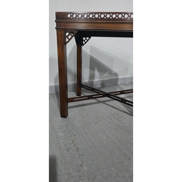 1910s Chippendale Mahogany Side Lamp Tables, 1910, Set of 2 For Sale - Image 5 of 11