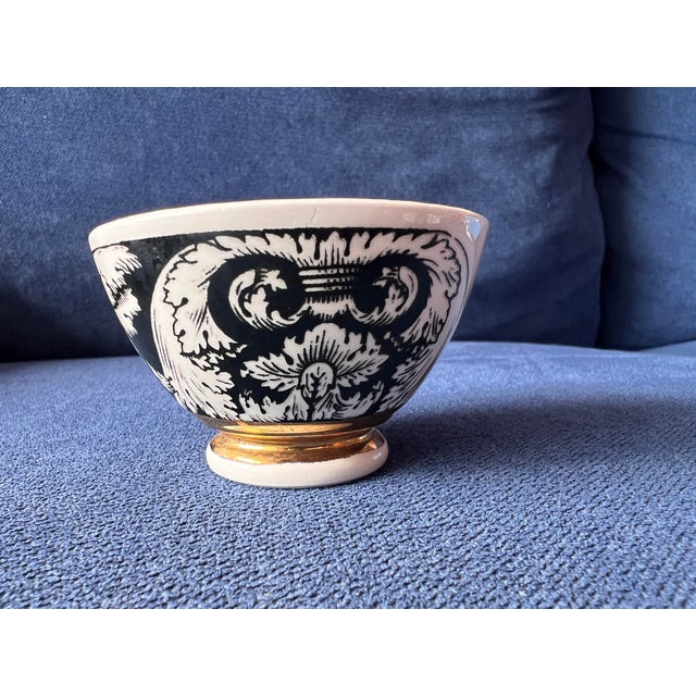 Black 1980s Piero Formasetti Milano Italy Appetizer Bowl B & W Trinket Ring Italian Designer For Sale - Image 8 of 10