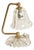 Bellflower Adjustabe Table Lamp in Murano Glass and Brass by Ercole Barovier, Italy, 1940s For Sale