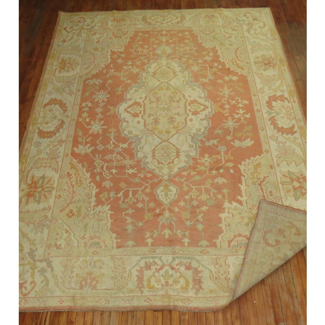 Antique Oushak Rug - 11'10" x 13'9" For Sale - Image 16 of 18