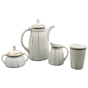 Antique Northern European Tableware Set, 1915, Set of 4