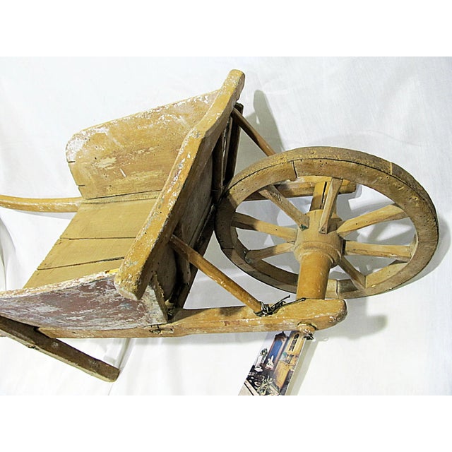 Mid 19th Century Antique French Child's Wheelbarrow For Sale - Image 5 of 7