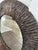 Wood Framed Circular Mirror For Sale - Image 4 of 5