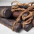 Wood Antique Japanese Loom Weights in Wood, 1900s, Set of 11 For Sale - Image 7 of 10