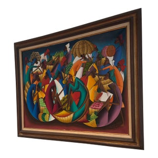 1970s Oil Painting by Fritz Rock For Sale