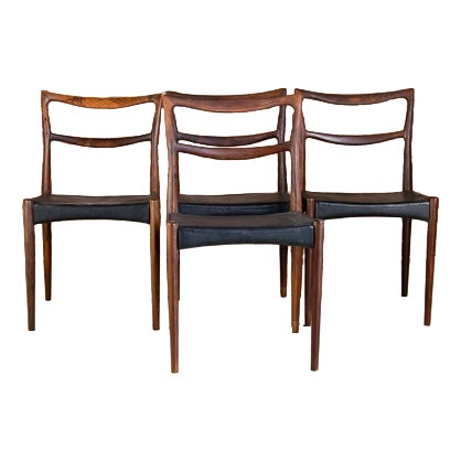 Vintage Danish Chairs by H.W. Klein for Bramin, 1960s, Set of 4 For Sale