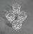1960s Vintage Josair Napoleon Cut Crystal Wine Glasses, Set of 4, 5 7/8 In For Sale - Image 5 of 9