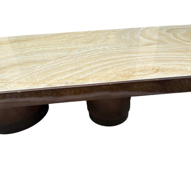 Rh (Restoration Hardware) Onyx Tropez Coffee Table | Honey Onyx | Inspired by St. Tropez For Sale In Columbus - Image 6 of 12