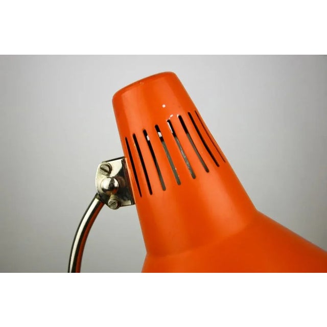 Adjustable Desk Lamp in Orange Painted Metal from TEP, 1970s For Sale - Image 9 of 13