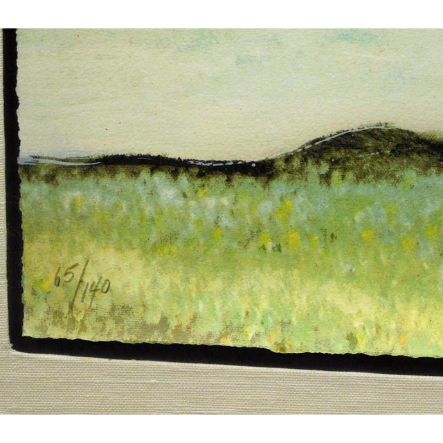 Earl Biss "Three Riders With Hat Man" Hand Signed Landscape Framed #65/140 For Sale - Image 4 of 8