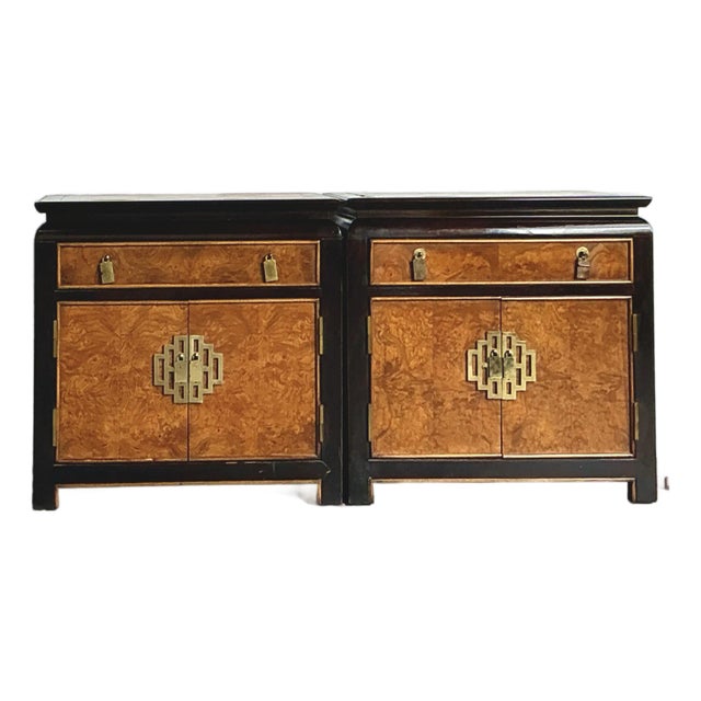 Vintage Asian Century Chin Hua Nightstands - A Pair For Sale