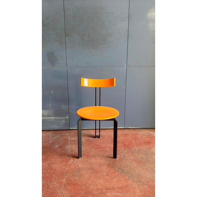1980s Zeta Dining Chairs by Harvink, Salmon, 1980s, Set of 6 For Sale - Image 5 of 6