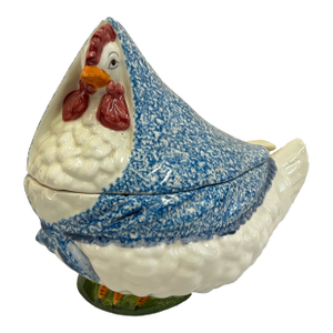 Vintage Ceramic Hen Soup Tureen