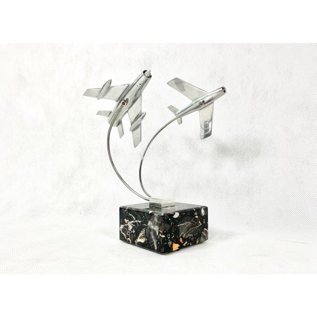 Cabinet Miniature with MiG 15 and MiG 19 Planes, Poland, 1950s For Sale - Image 10 of 16