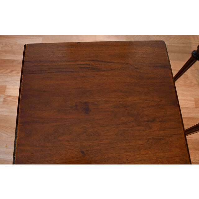 1930s 1930s Pair of French Louis XVI Walnut Nightstand / Bedside Table For Sale - Image 5 of 18